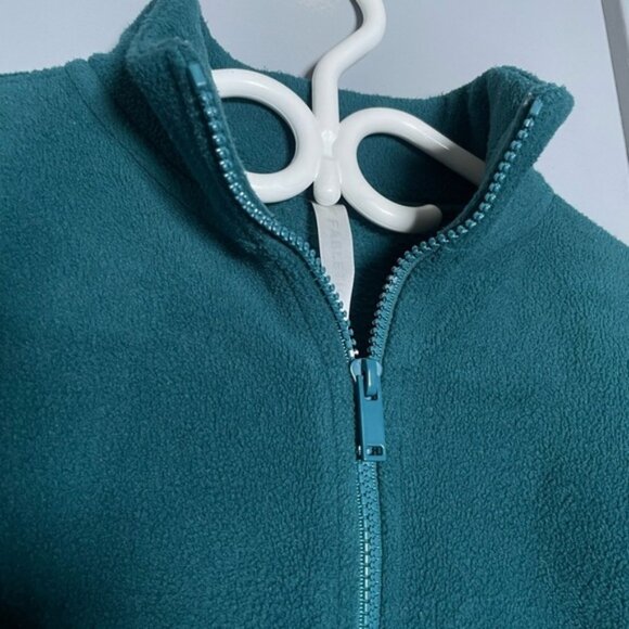 Fabletics XS Crop Sweaters Sweatshirts Cozy Winter Green Pocket Oversized Lounge - Picture 11 of 15